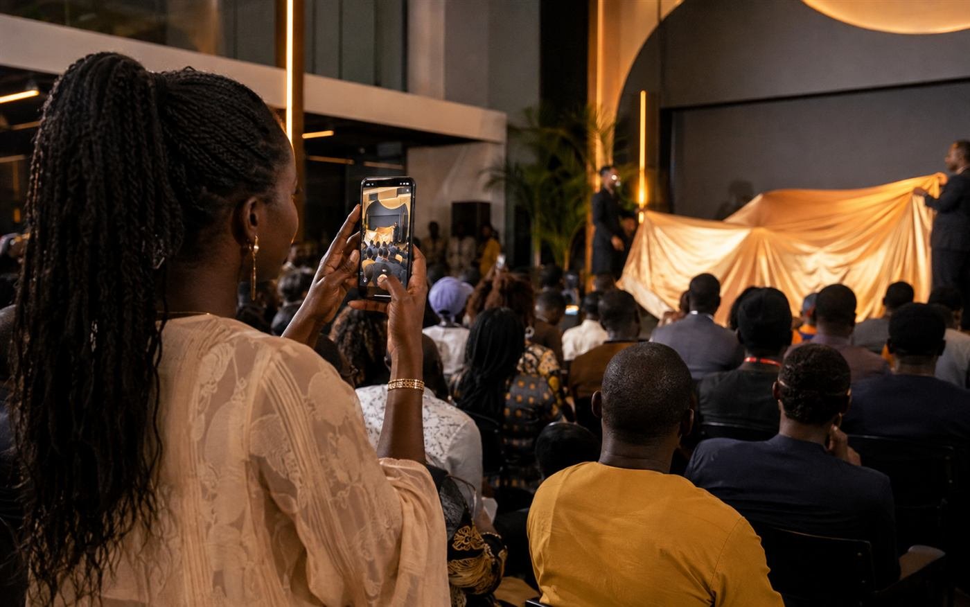 Couverture sociale d'un lancement de produit a Dakar